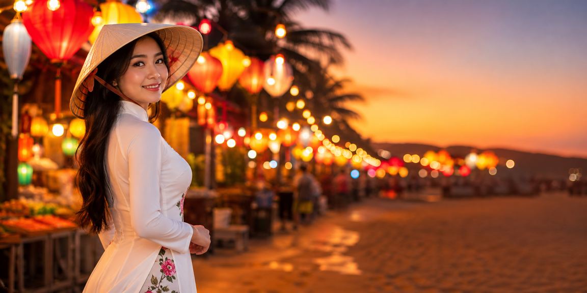 Người dùng tại chợ đêm Mũi Né xem ứng dụng xsmien và phân tích kết quả casino buổi tối