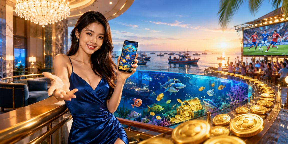Người dùng xem kèo thể thao trên điện thoại tại bãi biển Mũi Né lúc hoàng hôn