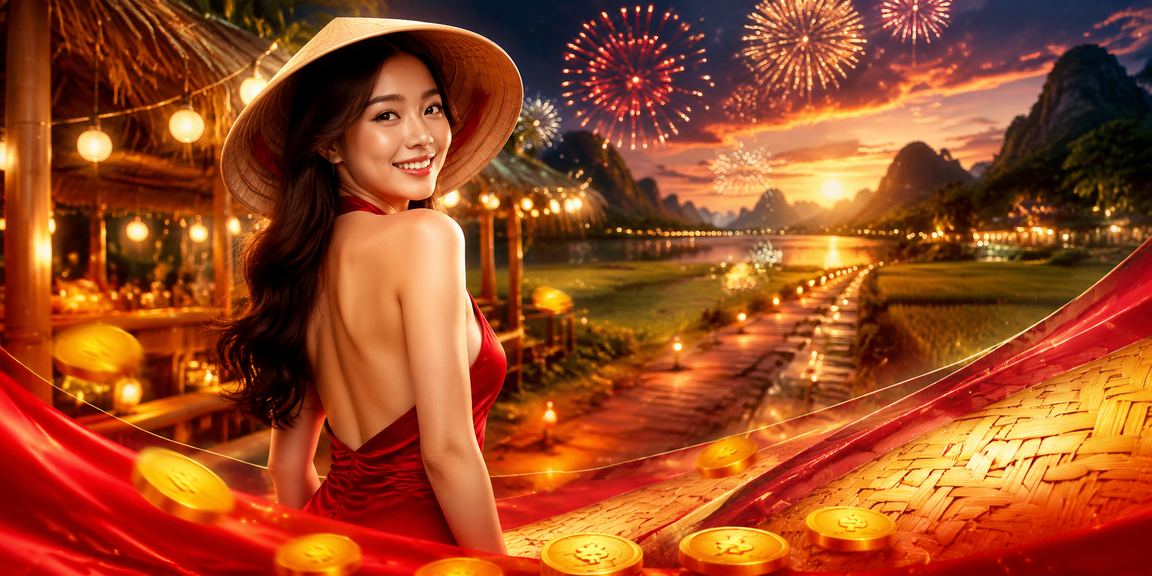 Người dùng tại Ninh Bình đội nón lá theo dõi kết quả xổ số và nhận cashback trên điện thoại